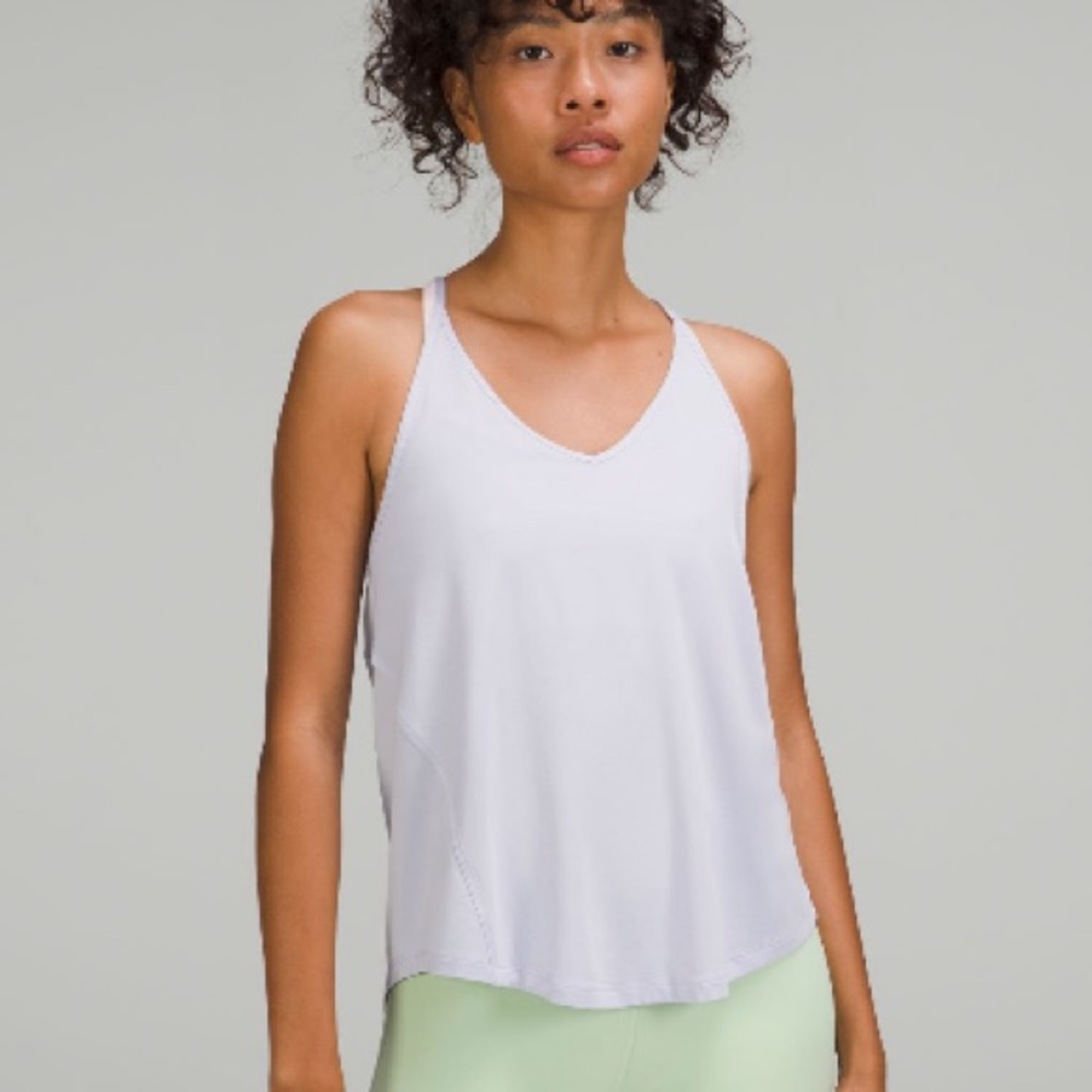Lululemon Modal Silk Top Yoga in Pastel Blue